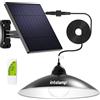 intelamp Lampade Solari a Sospensione Intelamp per Interni ed Esterni, 4000mAh, Lampadari per Gazebo e Capannoni con Telecomando, Modalità Giorno/Notte, Luce Sospesa 16.4Ft
