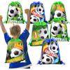 ZQNYCY 1-20 pezzi sacchetti regalo a tema calcio borsa da calcio in tessuto non tessuto con coulisse zaino per bambini sport festa di compleanno bomboniere decorazioni