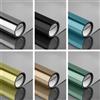 BUNPIG Pellicola per vetri riflettente Pellicola per vetri a specchio argento unidirezionale Controllo del calore Vetro Vinile Anti UV Tinta Rotolo di adesivi per finestre con protezione solare