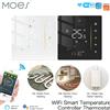 MOES Termostato MOES WiFi Regolatore di temperatura ambiente wireless per acqua/riscaldamento a pavimento elettrico Caldaia a gas Umidità Tuya Alexa Google