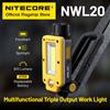 NITECORE Lampada da lavoro ricaricabile USB-C NITECORE NWL20 180 ° Faretto riflettente multifunzionale regolabile a tripla uscita, batteria 21700