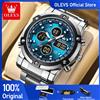 OLEVS Orologi da uomo Orologio elettronico multifunzionale originale per uomo Sveglia luminosa impermeabile Abito alla moda