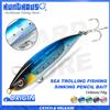 hunt house Hunthouse Sinking Pencil Bait esca da pesca in acqua salata 150mm 68g traina Laser rivestimento riflettente lama Flash per tonno sgombro