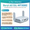 GL.iNet GL-MT3000 (Beryl AX) Router Gigabit da viaggio wireless Wi-Fi 6, collega Wi-Fi pubblico e hotel, portale cautivo, sicurezza informatica