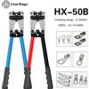 lion rage Pinza a crimpare Terminale per tubo Crimpatrice Strumento a crimpare esagonale Multiutensile Batteria Capocorda Cavo Utensili manuali HX-50B 6-50mm2 AWG 10-0