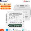 GIRIER Modulo Interruttore Smart ZigBee GIRIER, Contatto Secco 5A, Relè Universale DC 12/24V AC 100-240V, Compatibile con Alexa e Hey Google