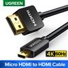Ugreen Micro HDMI 4K/60Hz effetto 3D Micro Mini HDMI a cavo HDMI maschio a maschio per proiettore GoPro Sony 1m 1.5m 2m 3m Mini HDMI