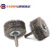 SI FANG Spazzola per ruota in filo di acciaio da 50 mm Utensile rotante Dremel con gambo da 1/4" per mini trapano Dremel Lucidatura per rimozione ruggine metallica 1/2/5 pezzi
