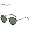 ZENOTTIC 2026/2025 Occhiali da Sole Steampunk Rotondi/Quadrati Polarizzati per Donna Uomo Vintage Protezione UV400 430002