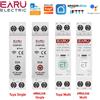 EARU Tuya eWeLink WiFi Smart Circuit Breaker MCB 1P 63A Power Energy kWh Voltage Current Meter Protector Voice Remote Control Switch