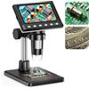 Aikokkl RIEVBCAU DM7 4.3 ''Microscopio Digitale 1000X Moneta Microscopio 1080P Video Microscopio per Saldatura Per Adulti Con 8 LED Dropshipping
