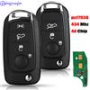 jingyuqin 3/4 Buttons PCF7938 434MHZ 4A Chip Remote Car Key For FIAT TIPO Toro 500X Nuovo Grazie Remote Control