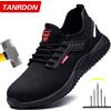 TANRDON Scarpe antinfortunistiche da uomo con puntale in acciaio Scarpe da lavoro da uomo anti-sfondamento Sneakers Scarpe indistruttibili leggere a prova di foratura Stivali tattici