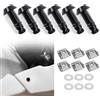 XITOMER 19mm universale per doppio sport fuoristrada scooter moto da strada Honda Yamaha Kawasaki chiusura per carenatura da corsa a sgancio rapido