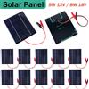 NONE Pannello solare impermeabile 8W 18V caricabatterie portatile a celle solari fai-da-te 200x130mm per batteria 12V-18V ricarica piastra solare da campeggio