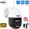 Hiseeu 4K 8MP Dual Lens PTZ Wifi IP Camera 8X Zoom Outdoor HD visione notturna a colori telecamere di videosorveglianza con rilevamento umano