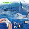 CONUSEA RC Shark Balena telecomandata Spray Acqua Giocattolo robot per bambini Barche radiocomandate Piscina Giocattoli per ragazzi Bambini Kid