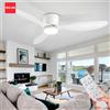IRALAN Ventilatore da soffitto moderno con motore CC a luce LED Telecomando per grande volume d'aria per cucina, camera da letto, sala da pranzo, patio