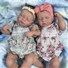 MRB 1 Pz 50 CM Finito Reborn Baby Dolls LouLou Gemelli Ragazza Realistica Silicone Vinile Neonato 3D Pelle Vene Visibili Giocattoli FAI DA TE Per Le Ragazze