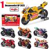Maisto 1:18 NUOVA squadra Ducati Lenovo 2023 # 1 Bagnaia Champion Moto GP Racing motocicletta in lega di fusione Collezione di modelli giocattolo regalo