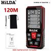 HILDA distanza Laser 50M/100M/120M telemetro misuratore professionale telemetro Laser strumento di Test righello