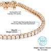 Attagems Original 3mm 4mm Moissanite Tennis bracciale per donna uomo D Color Pass Diamond Tester 925 Silver Wedding Party Jewelry