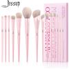 Jessup Set di pennelli per trucco rosa 14 pezzi pennelli per trucco Premium Vegan Foundation Blush Eyeshadow liner pennello per miscelazione in polvere, T495