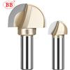 BB Mezza Rotonda Raggio Fondo Bullnose Punte del Router Legno Arco Circolare Cove Box Fresa 1/2 1/4 Ciotola Sfera Naso Strumento di Incisione