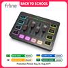 FIFINE Mixer audio da gioco FIFINE, mixer RGB a 4 canali con streaming con interfaccia microfono XLR, per voce di gioco, podcast, amplificgame SC3