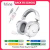 FIFINE Cuffie da gioco USB con audio surround 7.1/jack da 3,5 mm/microfono, cuffie cablate sull'orecchio per PC PS4/5 Xbox Ampligame H9W
