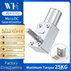 ZENG WHCD Motore a vite senza fine JGY370 DC 12V 8MM con riduttore ad asse D7, riduttore autobloccante 6V 24V, lunghezza 25MM, micromotore a bassa velocità