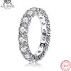ANU JEWEL AnuJewel 4mm D Color Moissanite Eternity Band Ring 925 fedi nuziali in argento Sterling per gioielli da donna all'ingrosso
