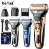 Kemei 3 In 1 Potente Rasoio Elettrico Viso Corpo Tagliacapelli Barba Macchina Da Barba Rasoio Naso Orecchio Tagliacapelli per Gli Uomini KM-1429