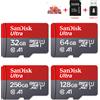 Sandisk Scheda di memoria 512 GB 256 GB 128 GB 64 GB 32 GB 100 MB/S Scheda Micro SD UHS-1 Scheda flash Memoria Microsd SD + adattatore per lettore di schede