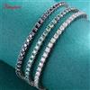 Smyoue 3/4/5mm Pass Diamond Test Moissanite Braccialetti da tennis per donna Uomo Braccialetti originali in argento sterling 925 con certificato