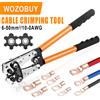 WOZOBUY Terminale per tubi Crimpatrice Utensili a crimpare esagonali Pinze HX-50B 6-50mm2/AWG 10-0 Multitool Cavo batteria Lug Cavo Utensili manuali