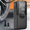 CARSUN Pompa d'aria ricaricabile Gonfiatore per pneumatici Compressore portatile Gonfiatore per pneumatici per auto cordless digitale per palline da bicicletta
