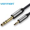 Vention Cavo Aux adattatore da 3.5mm a 6.35mm per amplificatore Mixer lettore CD altoparlante placcato oro da 3,5 Jack a 6, 5 Jack cavo Audio maschio 5m 10m