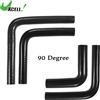 UXCELL 90 Gradi 9.5/11/13/16/19/22/25/28/32/35/40/45/48/54MM Gomito Tubo In Silicone Accoppiatore Intercooler Tubo 150*150MM Nero