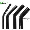 UXCELL 45 Gradi 9.5/11/13/16/19/22/25/28/32/35/40/45/48/54MM Gomito Tubo In Silicone Accoppiatore Intercooler Tubo 150*150MM Nero