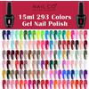 NAILCO 15ml Nero Bianco Rosso Rosa ColorGel Smalto per unghie 333 Serie di colori Vernis UV Gel per unghie Nail Art Glitter Tutto per set manicure