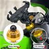 YOLENSE Moto di Navigazione GPS Staffa Del Telefono Mobile Forcella Anteriore Copertura Decorativa Per ZX-4R ZX-4RR ZX4R ZX4RR 2023 2024