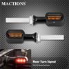 MACTIONS Moto E Mark LED posteriore Mini freno indicatore di direzione indicatore di direzione lampada di marcia per Harley Spotster XL883 Touring Glide Dyna Softail