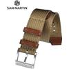 San Martin cinturino in nylon di alta qualità 20mm cinturino militare pilota tipo universale cinturino sportivo moda fibbia 316L parti di orologi