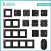 BSEED Pannello in plastica da parete UE con doppia presa Internet CAT5 RJ45 ST TV Parti funzione USB Presa di corrente Combinazione gratuita fai-da-te
