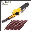 SI FANG Levigatrice a nastro pneumatica 330x10mm Smerigliatrice angolare per compressore d'aria Rettificatrice pneumatica regolabile con nastro abrasivo da 12 pezzi
