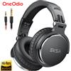 Oneodio EKSA P100 Cuffie Studio HiFi Cablate 3.5/6.35mm Over-Ear Professionali Hi-Res per DJ con Microfono per Chitarra