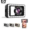 APEXEL nuovo obiettivo Macro 4k HD 100mm integrato con luce di riempimento a LED Micro lenti a morsetto universale per iPhone Samsung tutti gli smartphone