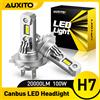 AUXITO 2X 12V H7 LED Faro Canbus No Error H7 Turbo Lampadina LED 360 CSP 100W 20000LM per Toyota Corolla Honda Hyundai Ford Kia