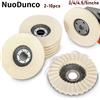 NuoDunco 3/4/4.5/5 pollici ruote per lucidatura in lana tamponi per lucidatura accessori per smerigliatrice angolare disco abrasivo per metallo vetro ceramica lucidatura2-10 pezzi
